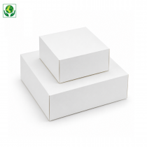 BOITE PATISSIERE BLANCHE 14X14X7