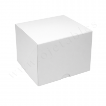 BOITE BLANCHE POUR ENTREMETS INDIVIDUEL 10.5x10.5x8cm