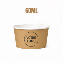 Pot &agrave; glace personnalis&eacute; Multicouleurs 60cc