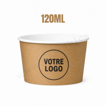 Pot &agrave; glace personnalis&eacute; Multicouleurs 120cc
