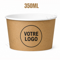 Pot &agrave; glace personnalis&eacute; Multicouleurs 350cc