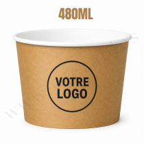 Pot &agrave; glace personnalis&eacute; Multicouleurs 480cc