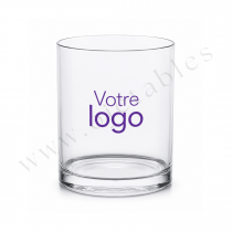 VERRE "WHISKY/CAIPIRINHA " 30cl Incassable & r&eacute;utilisable en TRITAN - Personnalis&eacute; en 1 couleur 