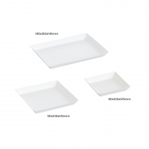 KIT ravier bio 3 CUBIK blanc "SF" BLANC MICRO ONDABLES (pour 100 plateaux)