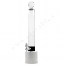 Girafe &agrave; boissons avec robinet 960 ml - Couleur blanche ou noire au choix 