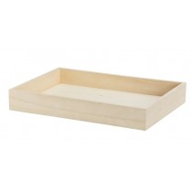 Coffret Plateau bois 24x17.5x4.5cm