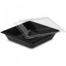 Ravier "takipack" salade & dessert 250grs-Noir