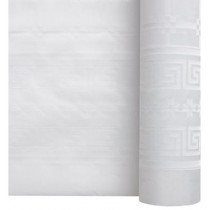  ROULEAUX DE NAPPE PAPIER BLANC DAMASSE 1m20x50m