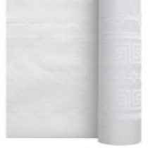 2 ROULEAUX DE NAPPE BLANCHE 1.20X100M DAMASSE