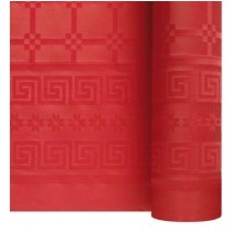 ROULEAUX DE NAPPE PAPIER ROUGE DAMASSE 1m20x25m