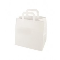 Sac Papier blanc personnalisé 26x20x28cm -70grs