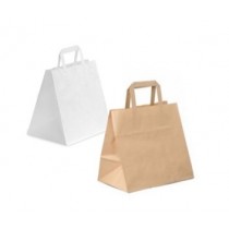 Sac Papier Kraft brun 26+17x25cm 