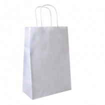 Sac Papier kraft blanc 20+10 x 29cm 