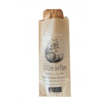 SAC SANDWICH BLANC ou KRAFT INGRAISSABLE 38grs - 9+5x32 RECTO / VERSO 1 COUL (minimum /30 000u)