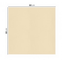 NAPPE COUPÉES PLIÉES IVOIRE 80X80CM AIRLAID  voie sèche