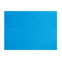 SETS DE TABLE PAPIER TURQUOISE tramé 30x40