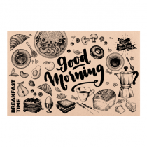 SETS DE TABLE "GOOD MORNING" 115 G/M2 38,5x24,5 CM NATUREL KRAFT (1000 UNITÉ)