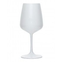 Verre &agrave; vin Cabernet Gourmet BLANC incassable & r&eacute;utilisable en TRITAN 40cl