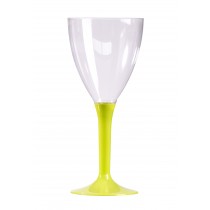 VERRE A VIN PLASTIQUE VERT ANIS