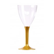 VERRE A VIN PLASTIQUE OR
