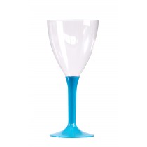 VERRE A VIN PLASTIQUE TURQUOISE