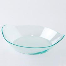 VERRINE PLASTIQUE CASSOLETTE TRANSPARENTE VERT D'EAU