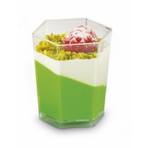 Verrine plastique hexagonale 5cl