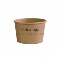 Pot en carton 400ml personnalisé Multicouleurs