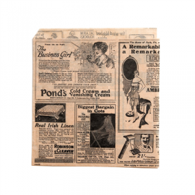 PAPIER INGRAISSABLES OUVERT 2 CÔTÉS FAST FOOD PFAS FREE "TIMES" 38 G/M2 17x18 CM NATUREL PARCH.INGRAISSABLE (1000 UNITÉ)