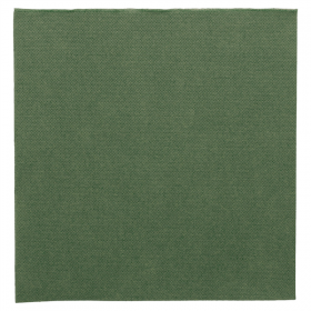 SERVIETTES ECOLABEL "DOUBLE POINT" 18 G/M2 39x39 CM VERT JAGUAR OUATE (1200 UNITÉ) - Garcia de Pou