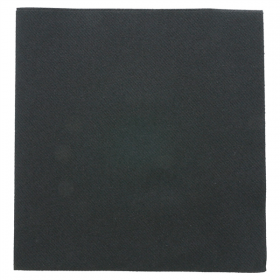 SERVIETTES  55 G/M2 40x40 CM NOIR AIRLAID (700 UNITÉ) - Garcia de Pou