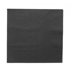 SERVIETTES ECOLABEL 2 PLIS  18 G/M2 39x39 CM NOIR OUATE (1600 UNITÉ) personnalisé
