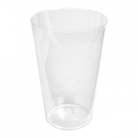 VERRES INJECTÉS 400 ML Ø 8,5/6x13 CM TRANSPARENT PS (500 UNITÉ) - Garcia de Pou