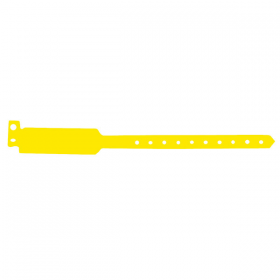BRACELETS INVIOLABLES  25 CM JAUNE PVC (100 UNITÉ) - Garcia de Pou