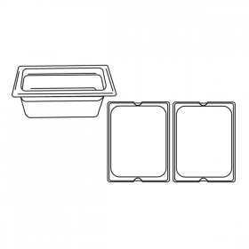 BAC GASTRONORM 1/2 11 L 32,5x26,5x20 CM TRANSPARENT POLYCARBONATE (1 UNITÉ) - Garcia de Pou