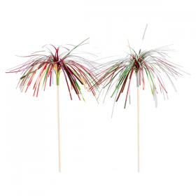 DÉCORS POUR GLACES "IRIDESCENTES"  23,5 (h) CM ASSORTI BOIS (100 UNITÉ) - Garcia de Pou