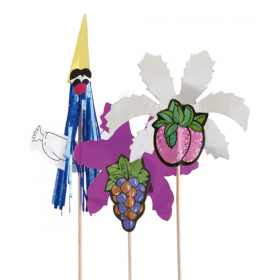 DÉCORS POUR GLACES "FANTAISIE"  15 (h) CM ASSORTI BOIS (100 UNITÉ) - Garcia de Pou