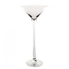 DÉCORATION GÉANTE - COUPE MARTINI  Ø 35x100 CM TRANSPARENT VERRE (1 UNITÉ) - Garcia de Pou