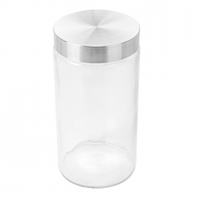 POT STOCKAGE CYLINDRIQUE 1700 ML Ø 11,2x22 CM TRANSPARENT VERRE (12 UNITÉ) - Garcia de Pou