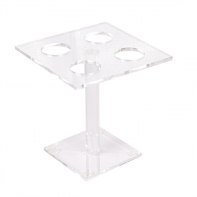 DISPLAY POUR 4 PETITS CORNETS  15x15x15 CM TRANSPARENT ACRYLIQUE (1 UNITÉ) - Garcia de Pou