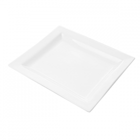 ASSIETTES RECTANGULAIRES  27x23,5 CM BLANC PORCELAINE (12 UNITÉ) - Garcia de Pou