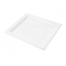 ASSIETTES RECTANGULAIRES  32x28,5 CM BLANC PORCELAINE (6 UNITÉ) - Garcia de Pou