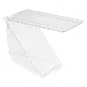 BOÎTES TRIANGULAIRES SANDWICH TRIPLE  11x11x7,5 CM TRANSPARENT RPET (500 UNITÉ) - Garcia de Pou