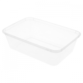 RÉCIPIENTS RECTANGULAIRES 650 ML 17,5x12x4,5 CM TRANSPARENT PP (500 UNITÉ) - Garcia de Pou