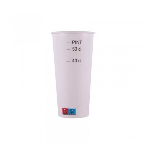 GOBELET BIERE carton 65CL (jaugés a 40 & 50cl)