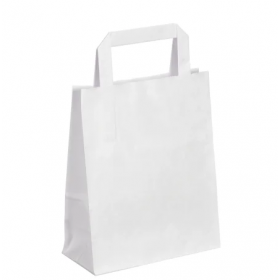 Sac Papier Blanc personnalisé 22x10x28cm -70grs