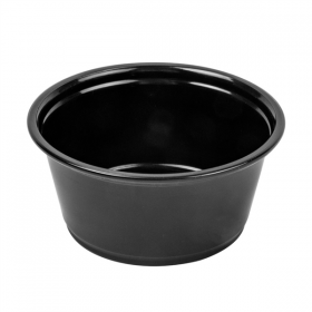 PETITS POTS MICRO-ONDABLES 100 ML Ø7,4x3,5 CM NOIR PP (2500 UNITÉ) - Garcia de Pou