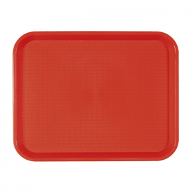 PLATEAU FAST FOOD  30,4x41,4 CM ROUGE PP (1 UNITÉ) - Garcia de Pou