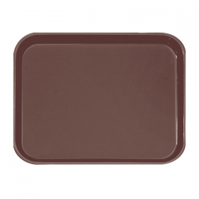 PLATEAU ANTI-DÉRAPANT RECTANGULAIRE  51x38 CM MARRON PP (1 UNITÉ) - Garcia de Pou