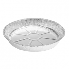 TOURTIÈRES RONDES 2160 ML Ø 28,8/24,9x4 CM ALUMINIUM (400 UNITÉ) - Garcia de Pou